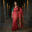 Floral Raga Soft Silk Saree - Saree Haveli Red Soft Silk