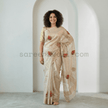 Fancy Saree-with thread work - Saree Haveli Beige