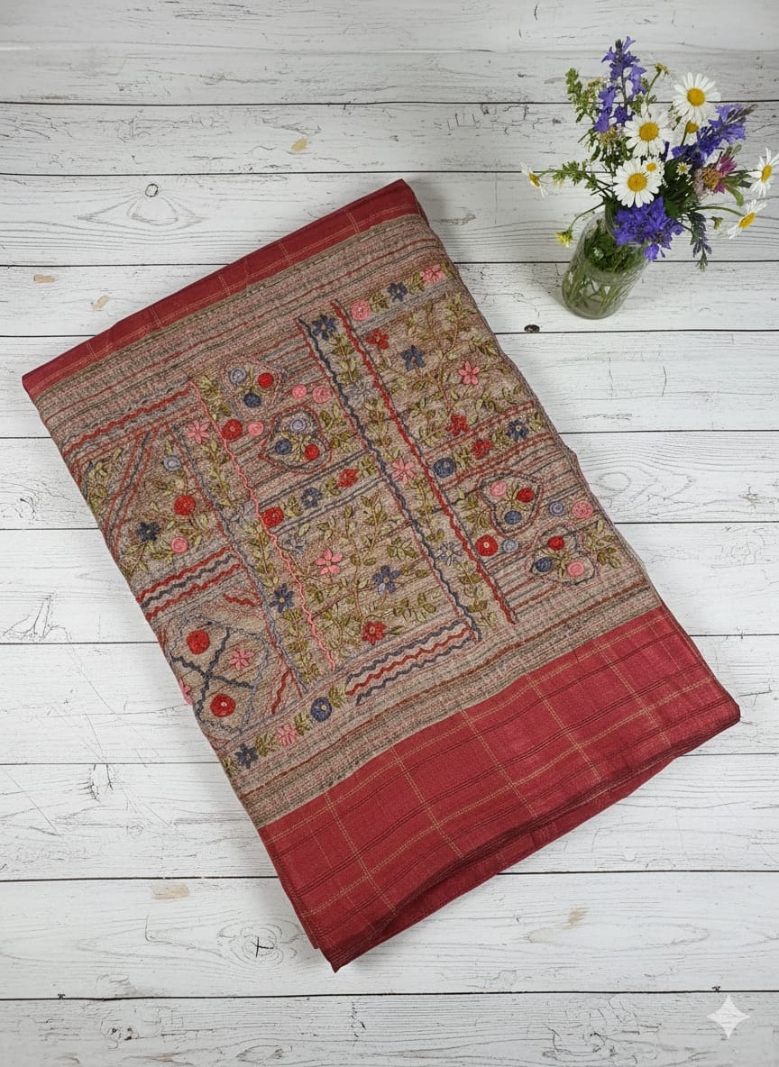 Traditional Soft Tussar Silk Saree