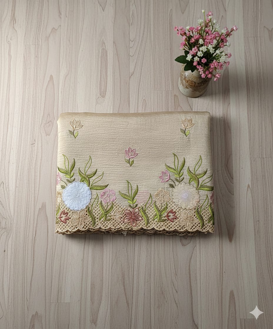 Cut Work Saree with embroidery detailing