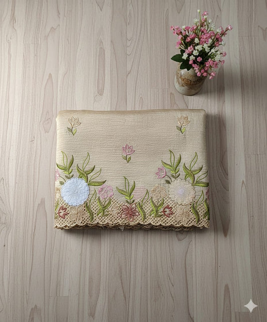 Cut Work Saree with embroidery detailing