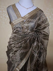 Classic Woven Tissue Silk Saree - Saree Haveli Green