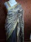Classic Woven Tissue Silk Saree - Saree Haveli Green