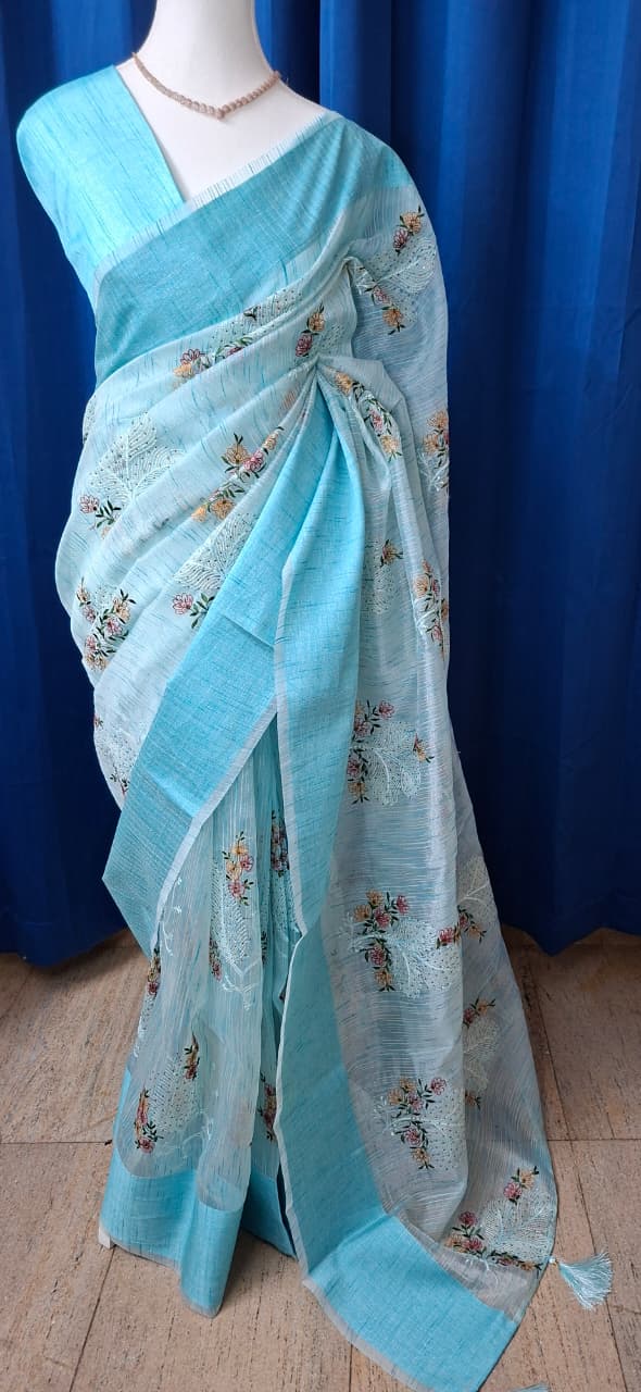 Fancy Saree-with thread work