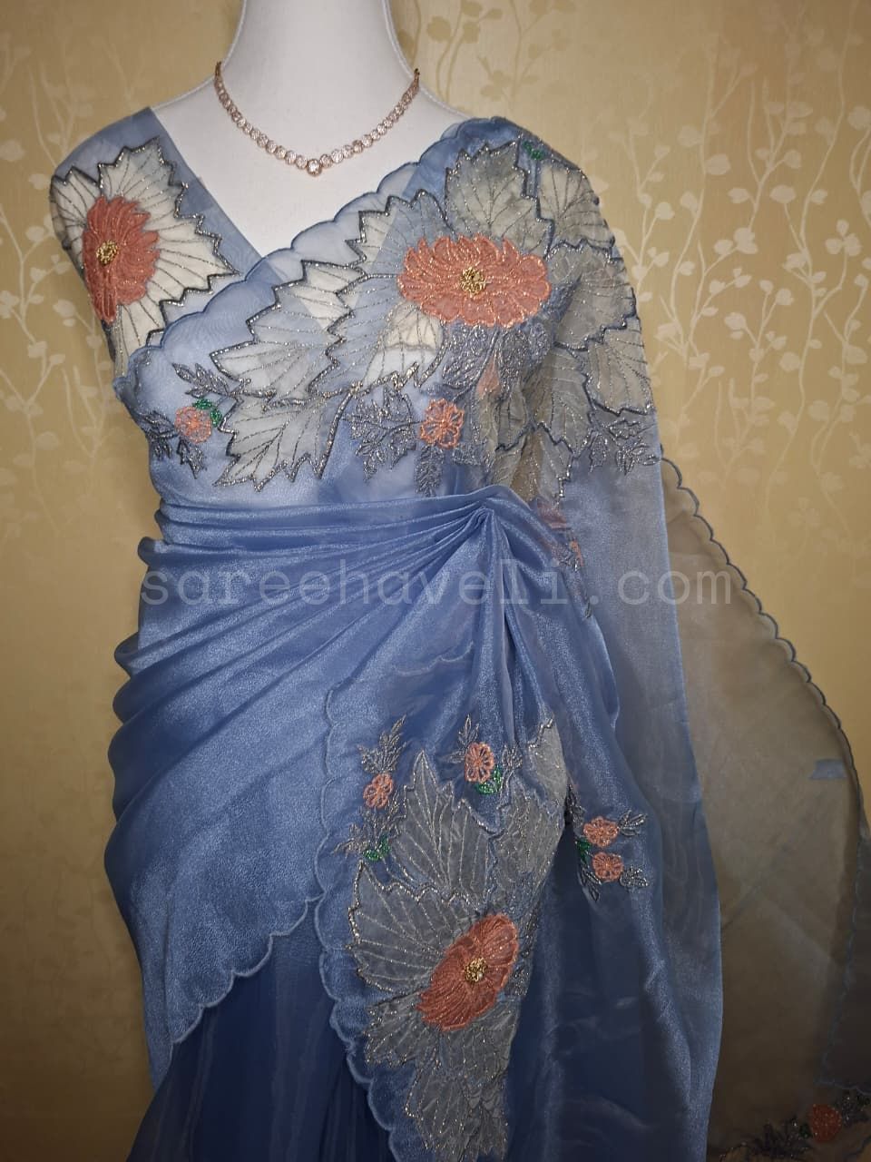 The Organza Edit - Saree Haveli Light Green