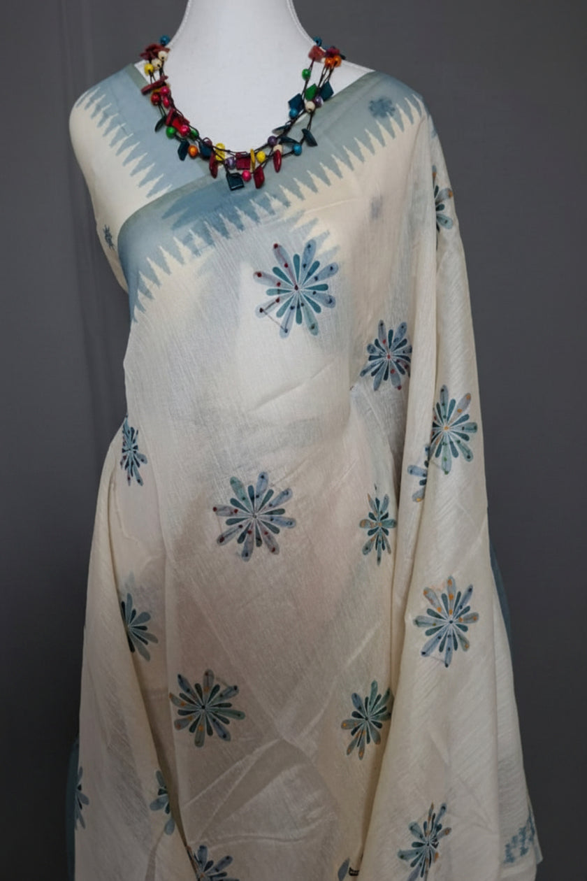 Whisper Bloom Chanderi Saree