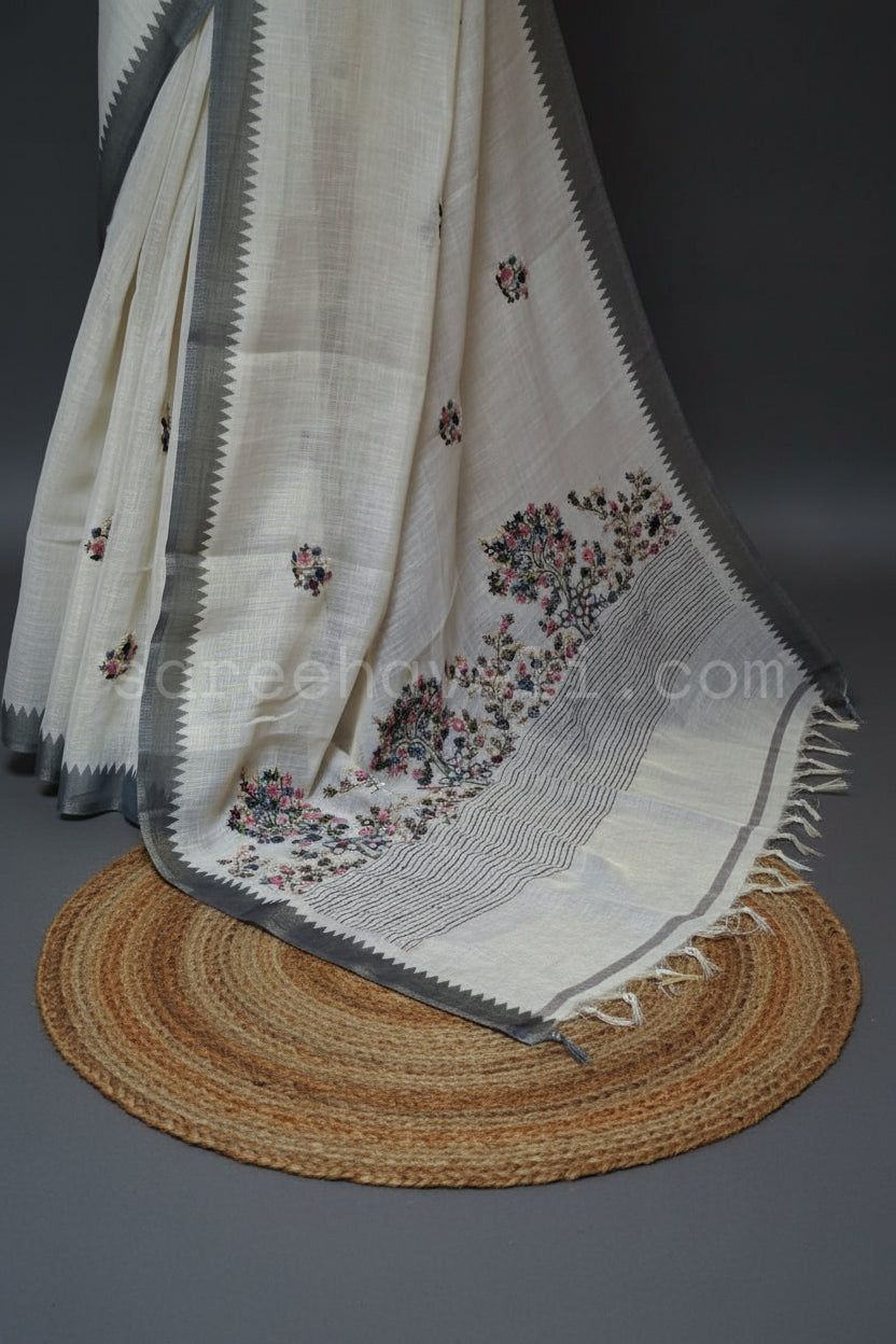 Ivory Slate Edge Linen