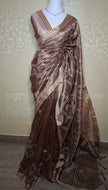 Classic Woven Tissue Silk Saree - Saree Haveli Bronze