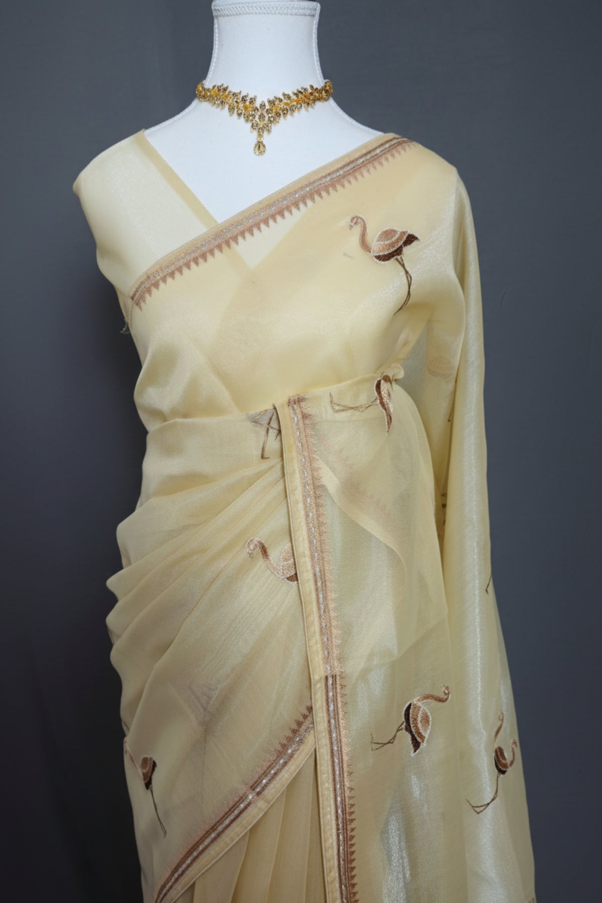 Flamingo Grace Tissue Saree