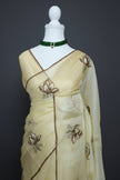 Lotus Bloom Chanderi Organza Saree