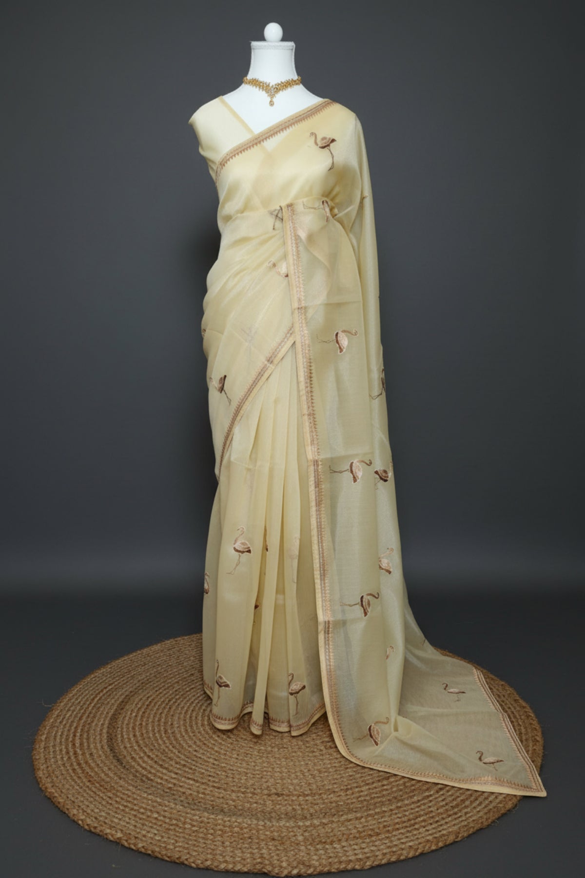 Flamingo Grace Tissue Saree