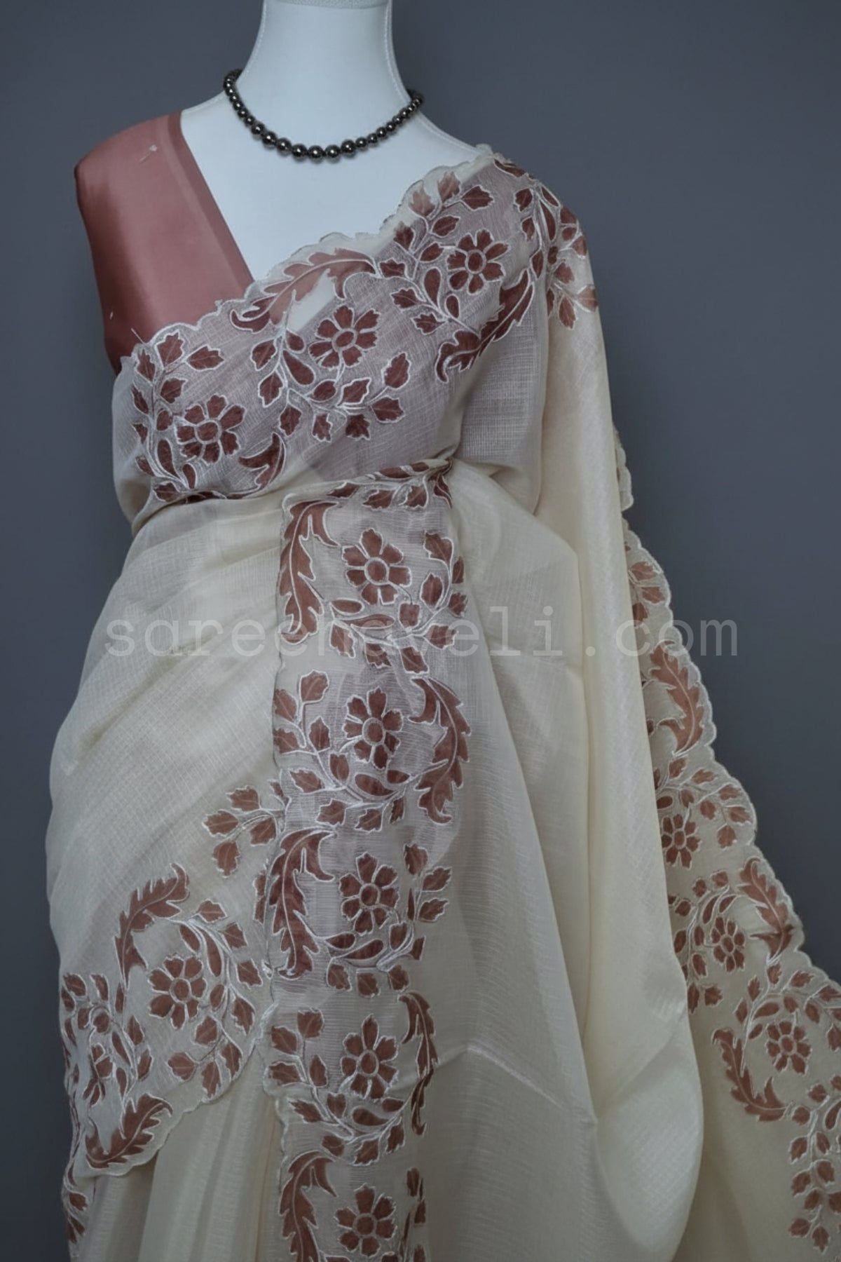 Cocoa Mauve Appliqué Kota