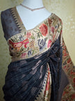Bronze Bloom Tussar - Saree Haveli Default Title