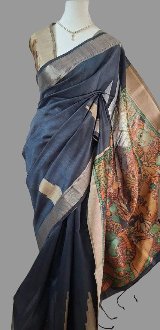 Mural Grace Tussar Saree