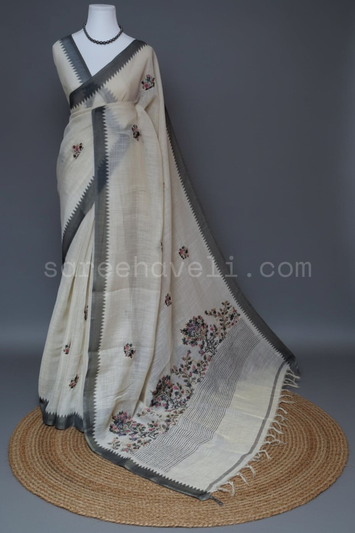 Ivory Slate Edge Linen