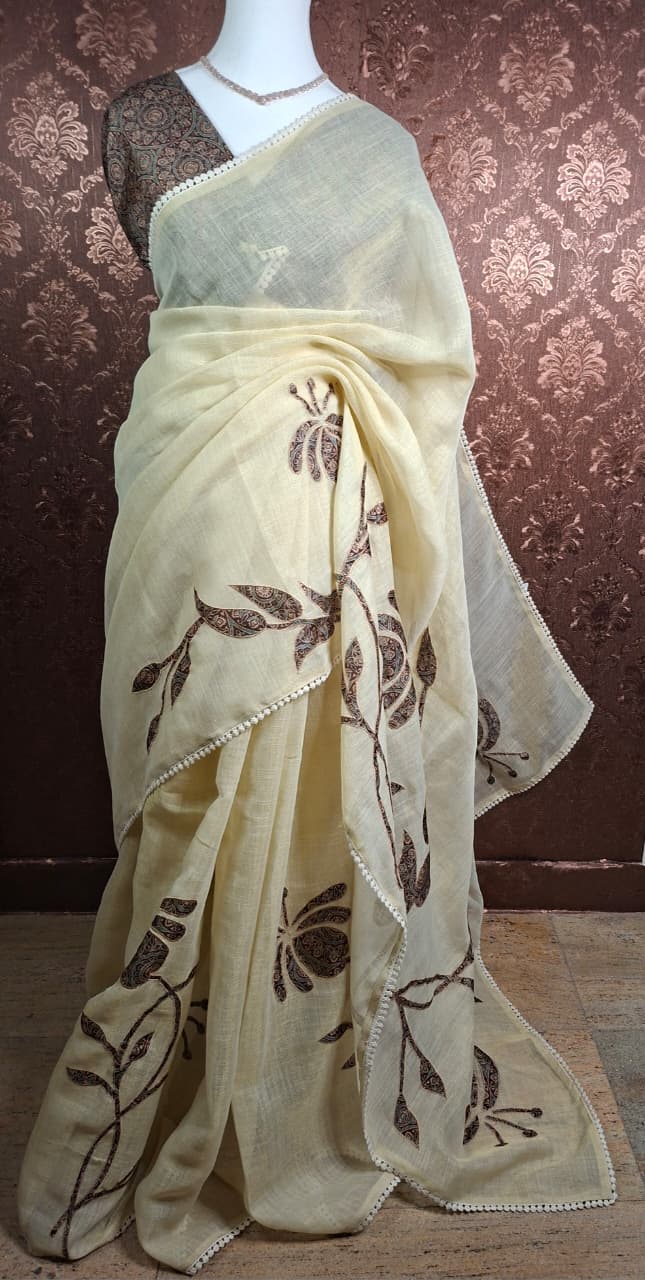 Kalamkari Ivory Grace