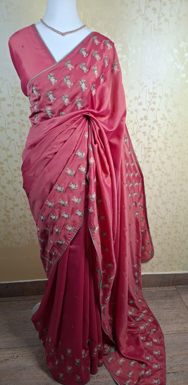 Blush Mirror Elegance - Saree Haveli Default Title
