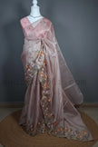 Rose Mist Embroidered Tissue