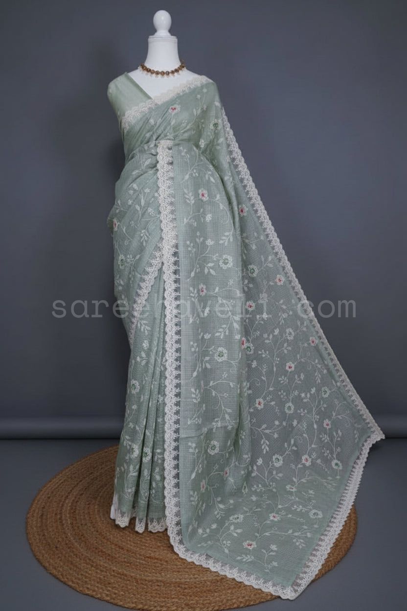 Mint Lace Bloom Kota