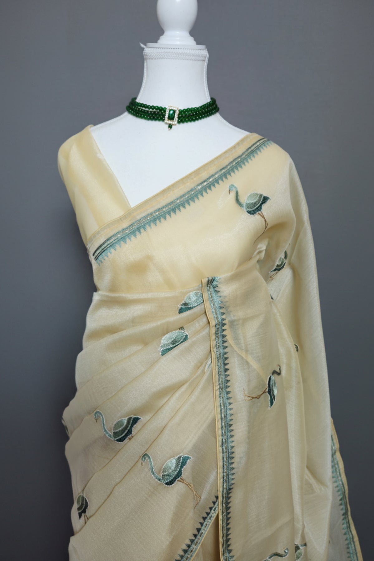 Flamingo Grace Tissue Saree