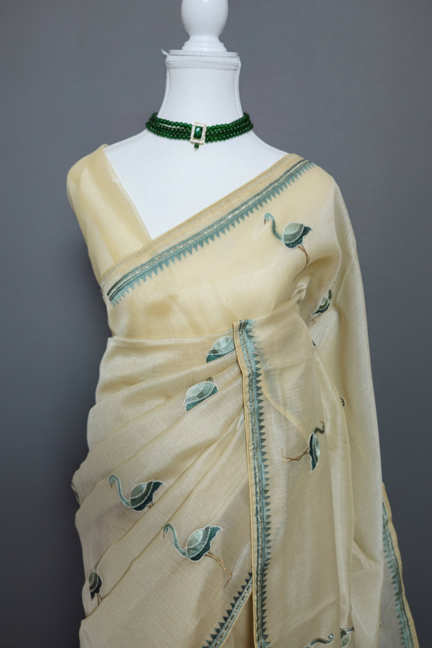 Flamingo Grace Tissue Saree