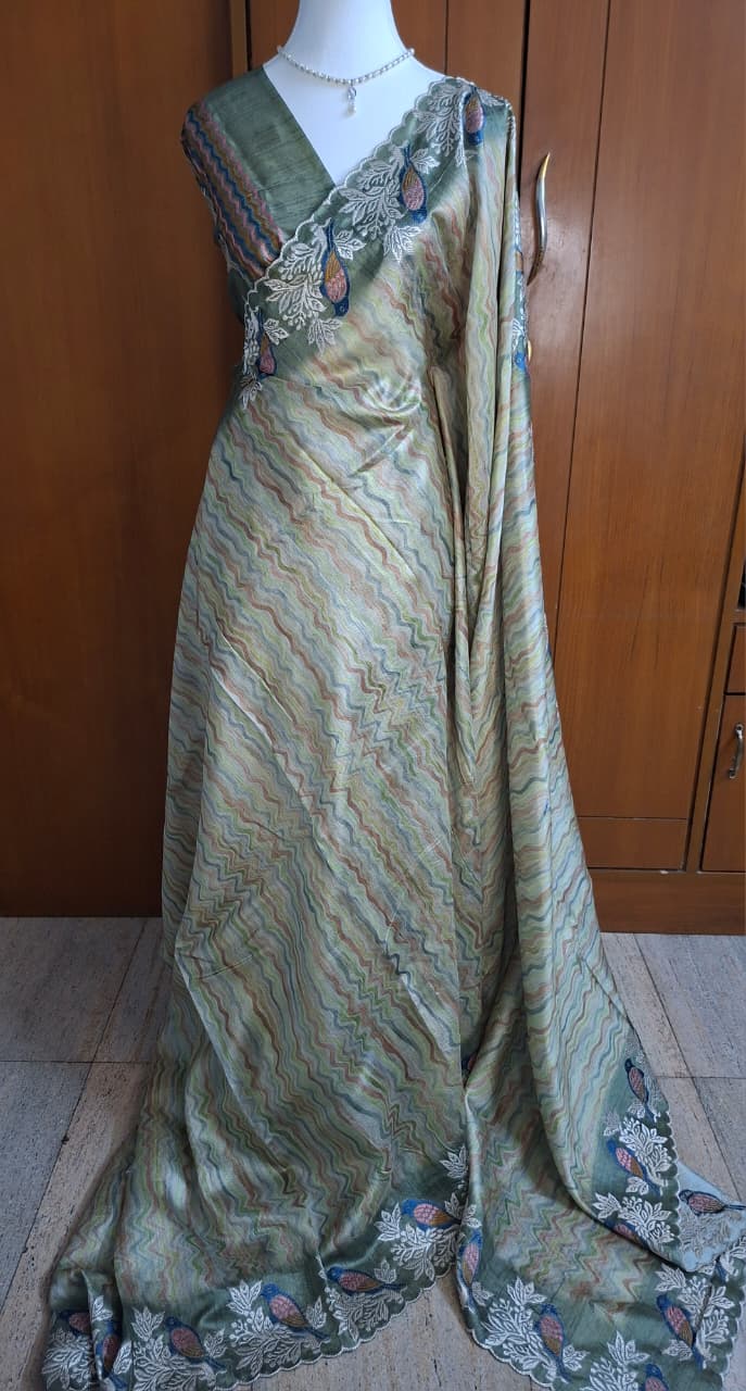 Timeless Tussar Silk Saree
