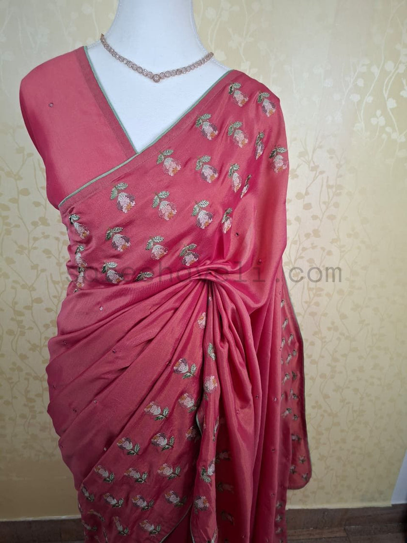 Blush Mirror Elegance - Saree Haveli Default Title