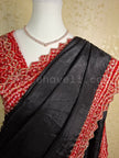 Midnight Bandhani Satin - Saree Haveli Default Title