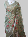Tissue Embroidered saree - Saree Haveli Default Title