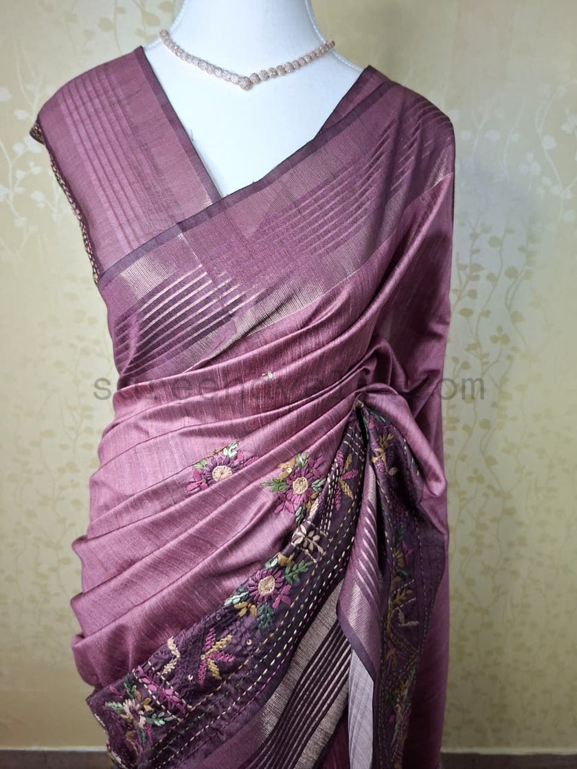 Royal Plum Weave - Saree Haveli Default Title