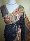 Bronze Bloom Tussar - Saree Haveli Default Title