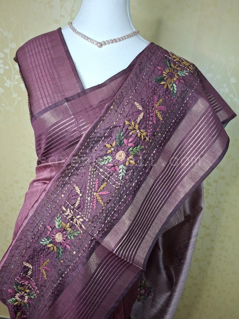 Royal Plum Weave - Saree Haveli Default Title