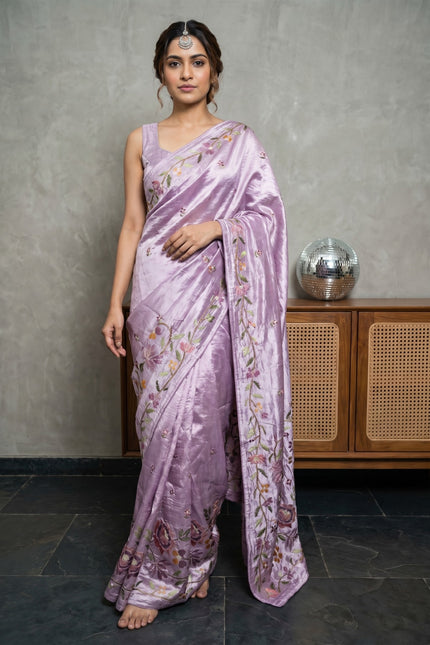 Enchanted Bloom Raw Silk