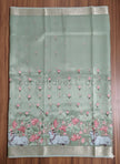 Tissue Embroidered saree - Saree Haveli Default Title
