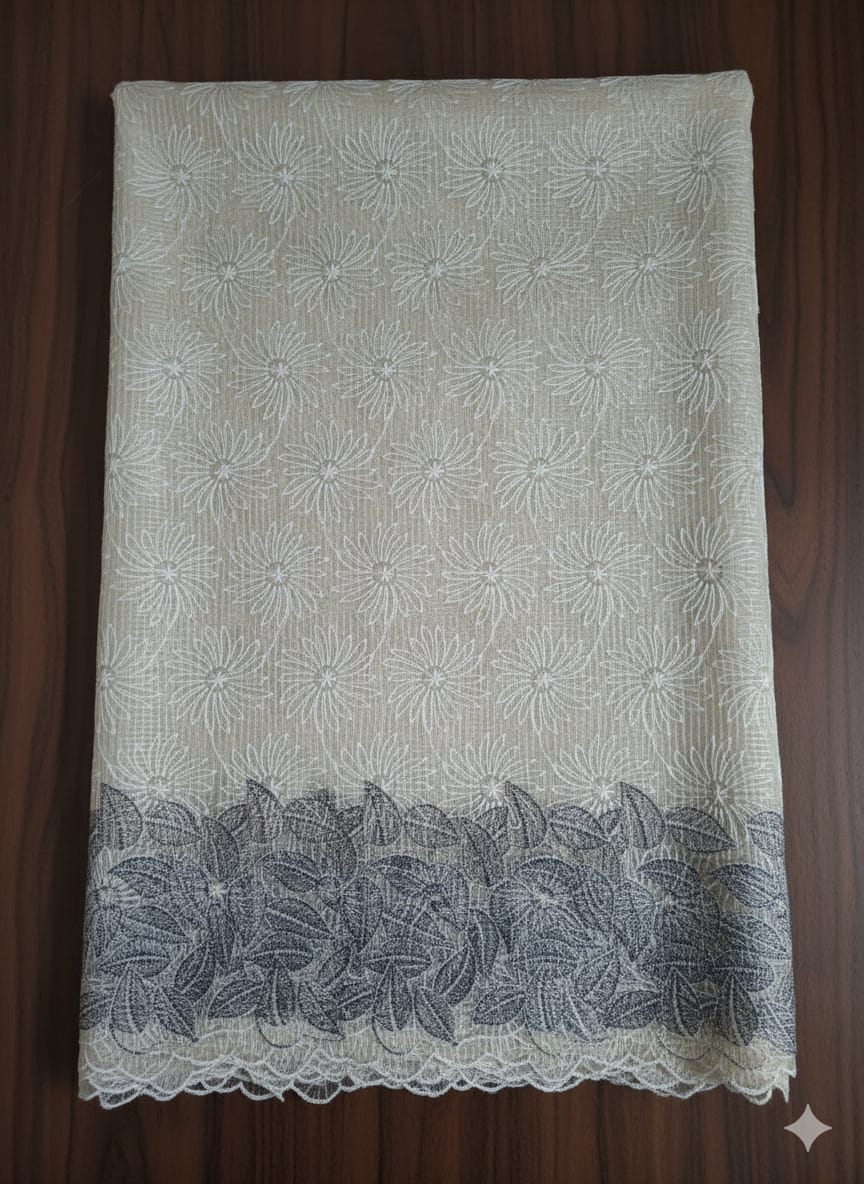 Phulkari NetKota Embroidery Saree