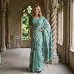 Rama Green Pichwai Woven Muga Silk Saree - Saree Haveli Default Title