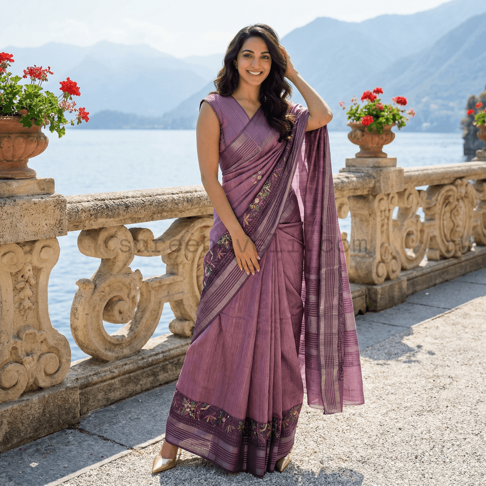 Royal Plum Weave - Saree Haveli Default Title