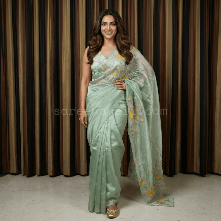 The Organza Edit - Saree Haveli Light Green