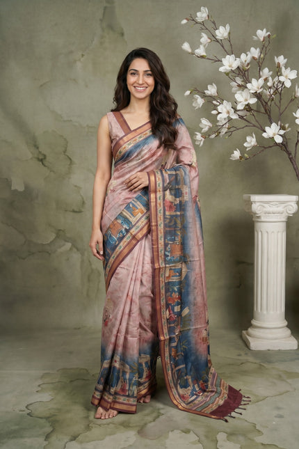 Heritage Tales Semi Modal Saree