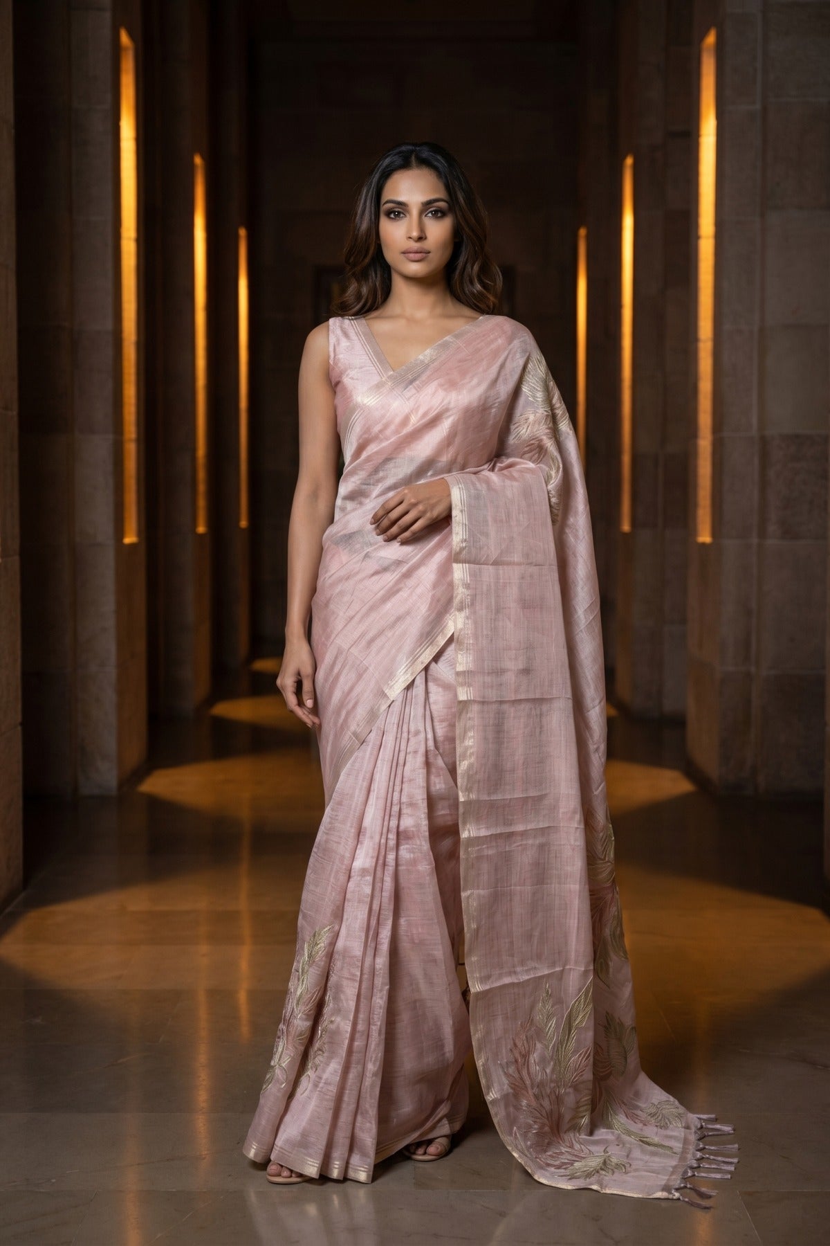 Petal Grove Kora Silk Saree