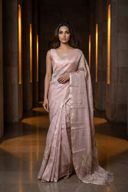 Petal Grove Kora Silk Saree
