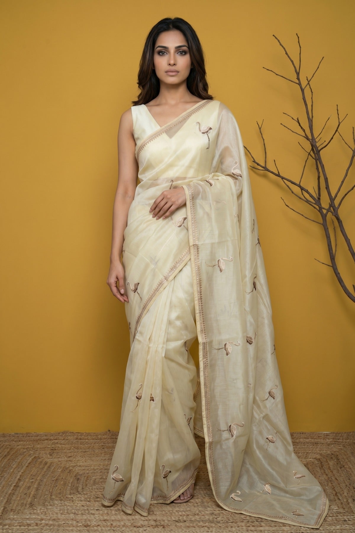 Flamingo Grace Tissue Saree