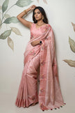 The Blush & Rose Jute Silk Saree
