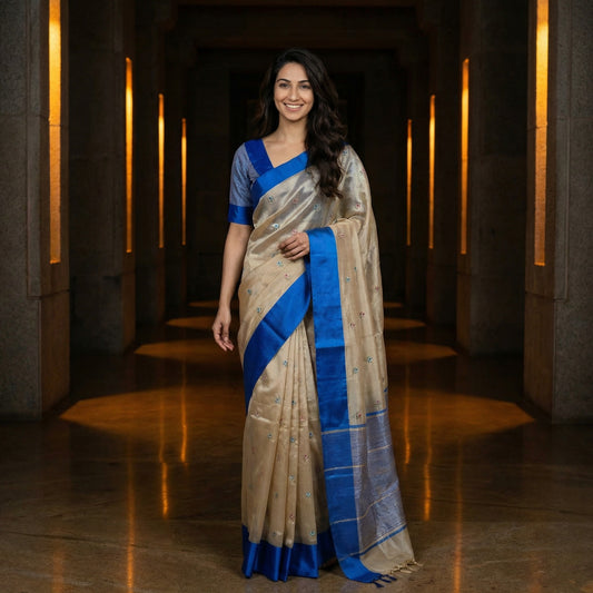 Silver Glow Satin Border Tissue