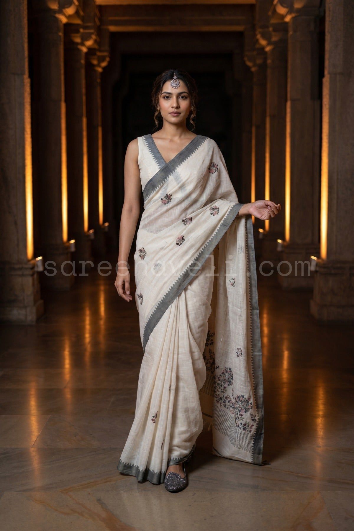Ivory Slate Edge Linen