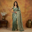 Classic Woven Tissue Silk Saree - Saree Haveli Green