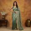 Classic Woven Tissue Silk Saree - Saree Haveli Green