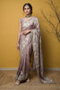 Floral Bloom Satin Tussar Saree