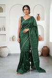 Emerald Whisper Semi Tussar Saree