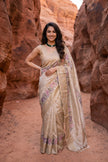 Floral Loom Jute Silk Saree